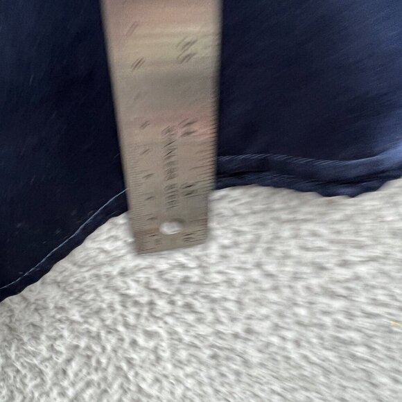 Vintage Victorias Secret Womens Pajama Top Medium Blue Button Front Gold Label - Picture 8 of 9